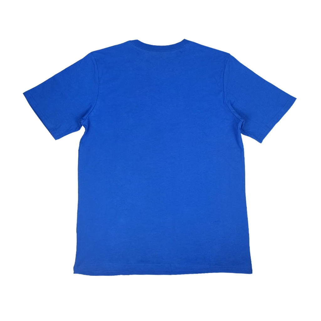 Áo thun trơn nam cổ tròn 100% cotton màu xanh dương vải xuất xịn co giãn 4 chiều dày dặn form regular từ 65-80kg