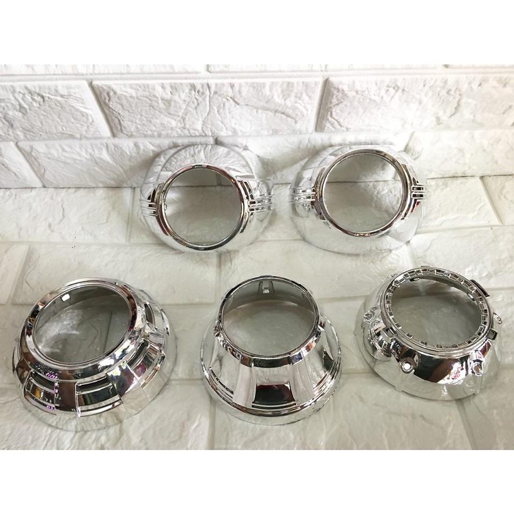 Chụp xi độ bi cầu 3.0 inches gắn vòng AE, mạ Chrome dày, loại tốt nhất hiện nay