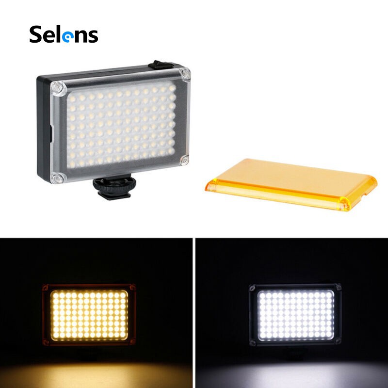 Đèn LED trợ sáng Selens 96 LED 5500K/ 3200K hỗ trợ chụp ảnh tiện lợi