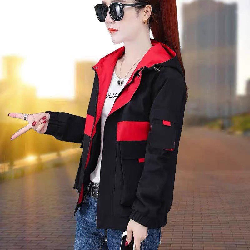 ÁO KHOÁC NHẸ NỮ CÓ MŨ DÂY KÉO , TÚI HỘP SIÊU XINH SANG CHẢNH , CHE NẮNG ĐI MƯA CỰC XỊN HHP