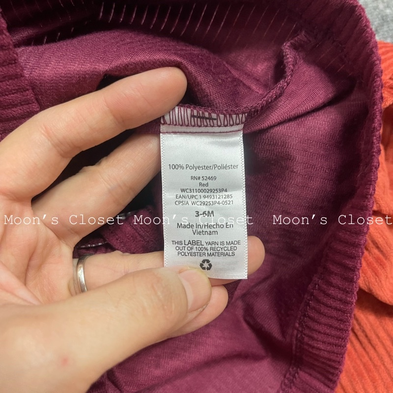 XD- Váy yếm nhung size 0/3m-12m