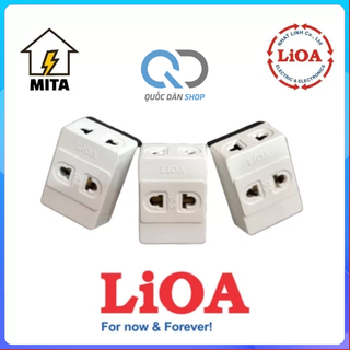 Phích cắm 1 ra 3 lioa - mita, ổ cắm nối chia 3 lioa