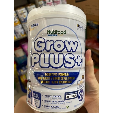 Sữa Bột Nutifood Grow Plus Trắng 2+ 850g date mới