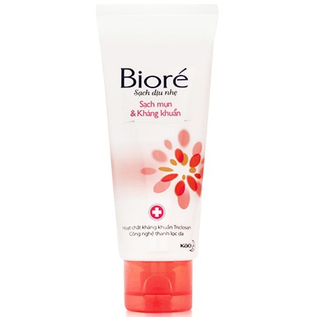 Sữa Rửa Mặt Biore Sạch Mụn Và Kháng Khuẩn 50g