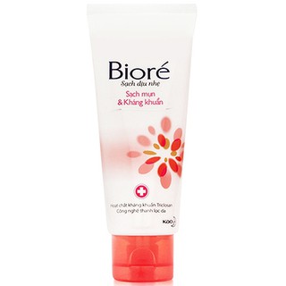 Sữa Rửa Mặt Biore Sạch Mụn Và Kháng Khuẩn 50g