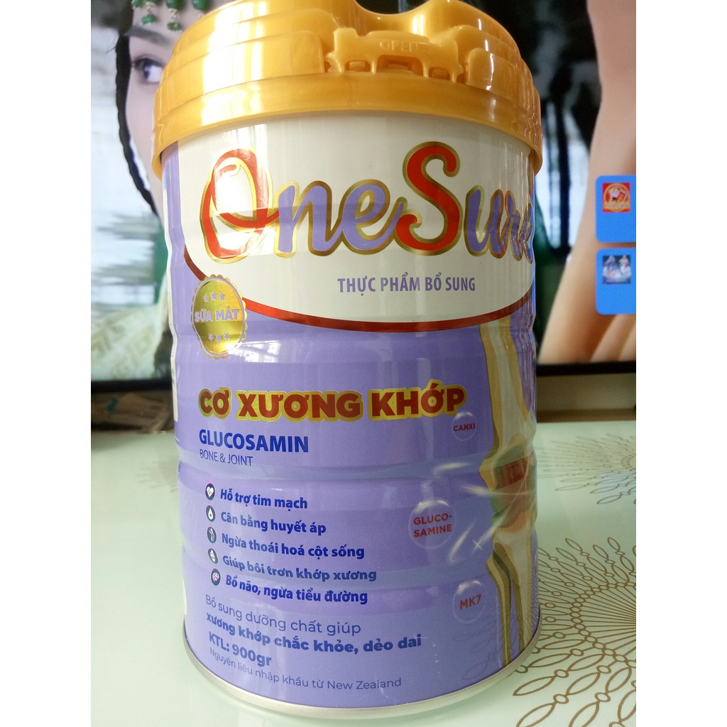 SỮA CƠ XƯƠNG KHỚP ONESURE 900g - tăng cường sức khỏe cơ xương khớp, Ngăn ngừa thoái hóa, chống loãng xương