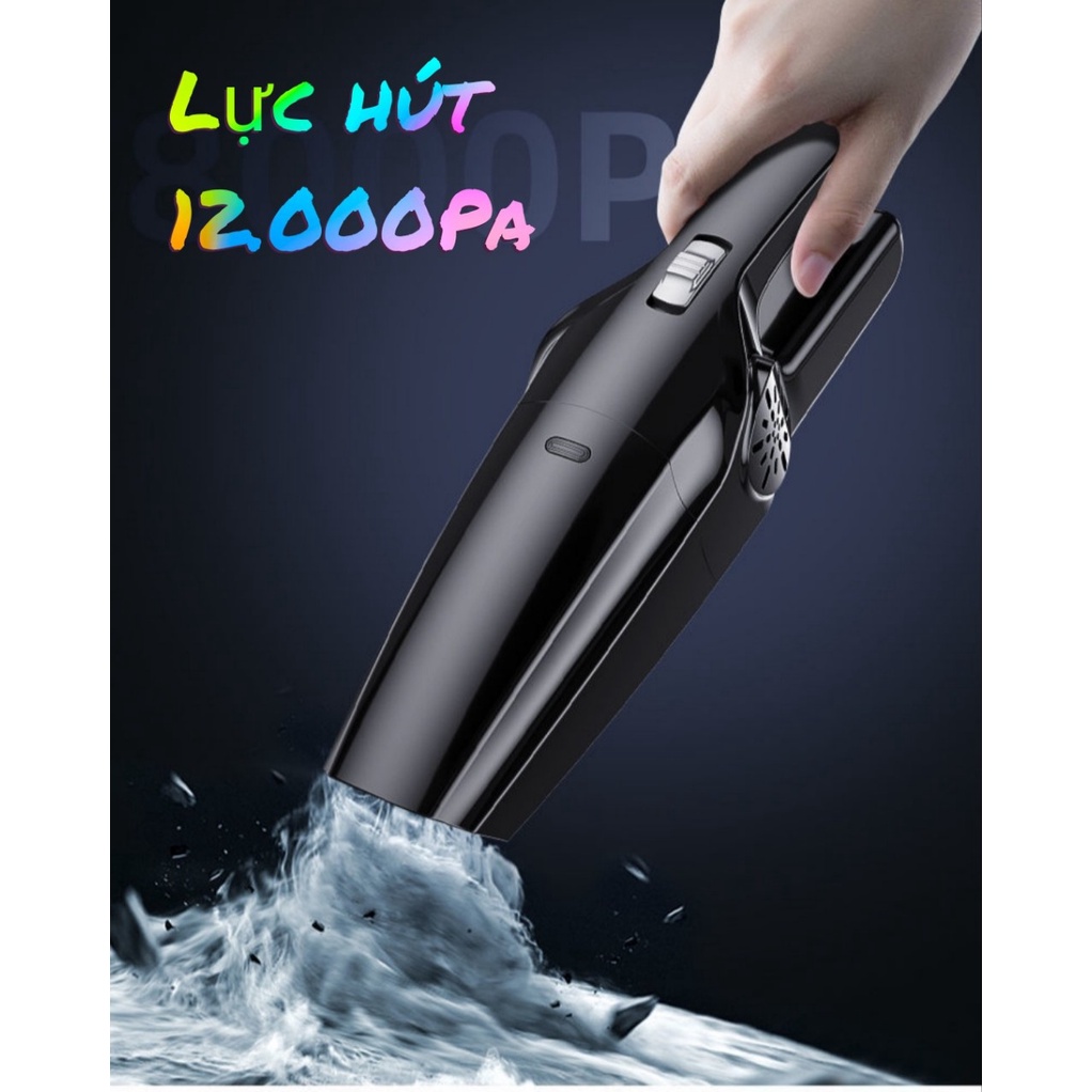 Máy Hút Bụi Mini Không Dây Cao Cấp EG-129 Dùng Cho Ô Tô Xe Hơi Gia Đình (phòng ngủ, phòng khách, giường nệm, ...)