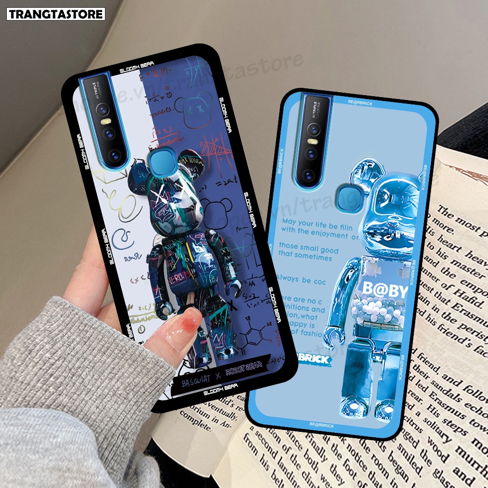 Ốp Vivo V15 / V15 Pro in hình gấu Bearbrick,Mountain,xanh,đen,đỏ giá rẻ