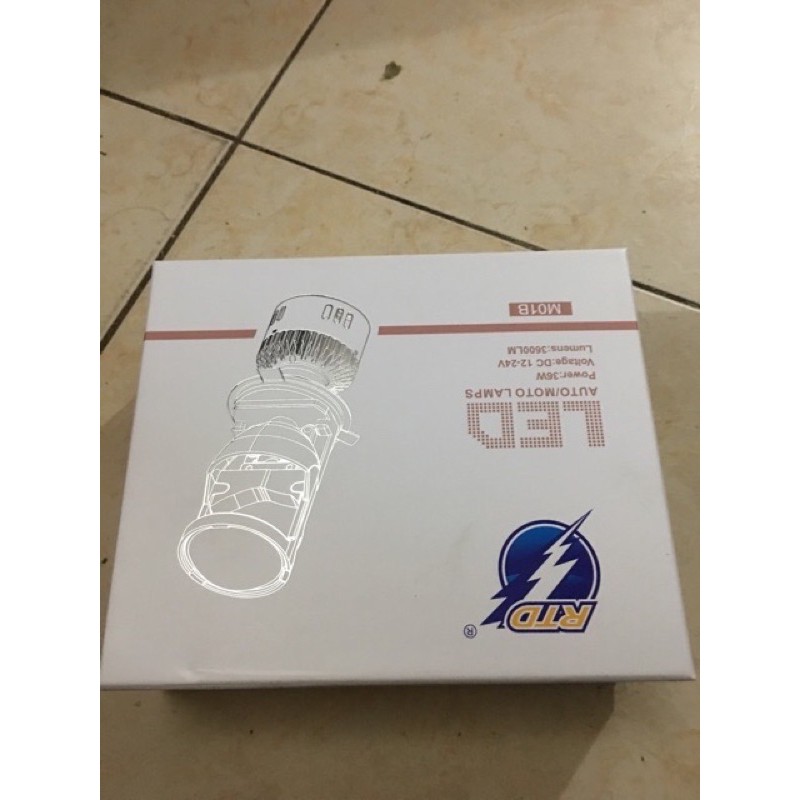 Đèn pha bi cầu led m01b chân h4 chính hãng