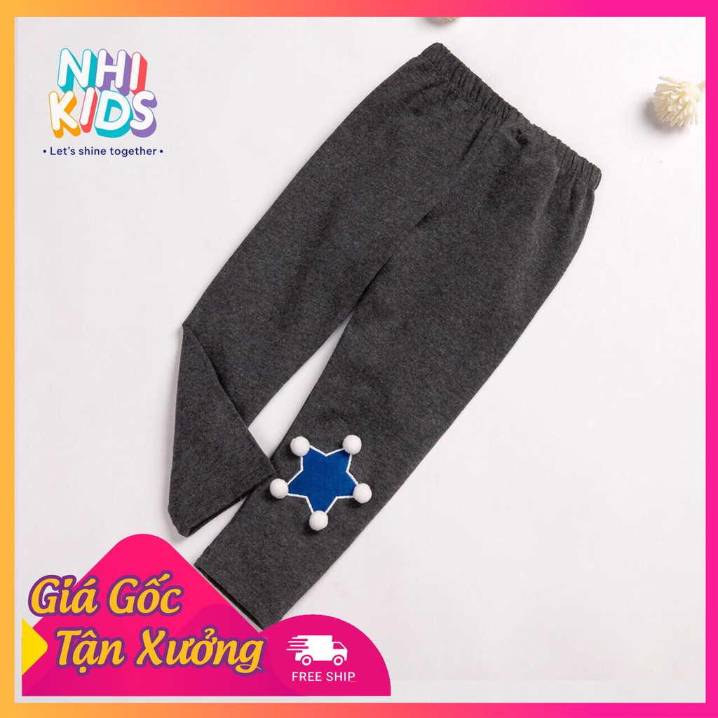 Quần legging dài chất liệu cotton họa tiết co giãn thoải mái cho bé yêu - Nhi Kids