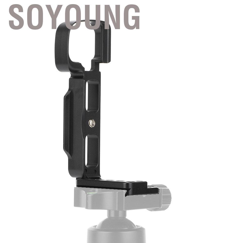 Soyoung Aluminum Quick Release Plate Vertical Shooting L Bracket for Sony A6400 Mirrorless Camera