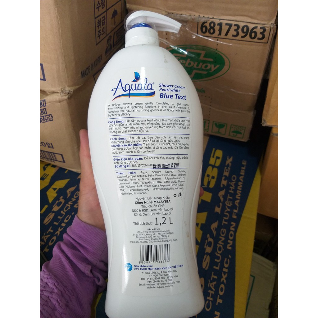 SỮA TẮM DÊ AQUALA 1200ML (hương ngẫu nhiên)