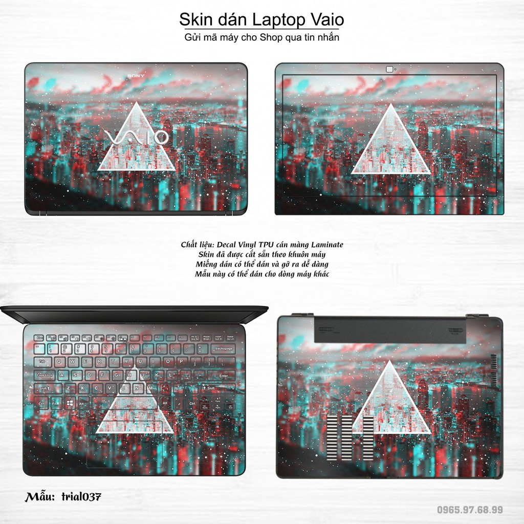 Skin dán Laptop Sony Vaio in hình Đa giác nhiều mẫu 7 (inbox mã máy cho Shop)