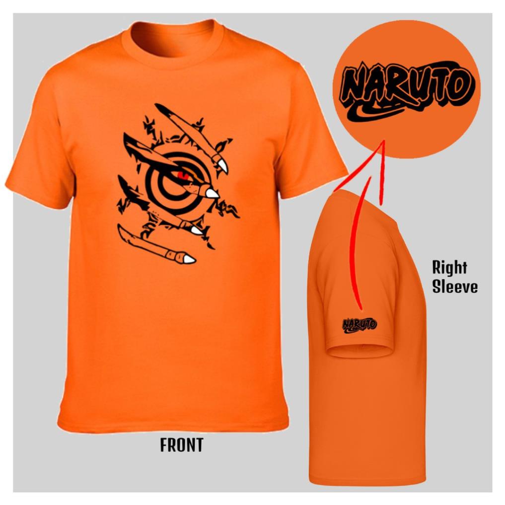 (SALE HOT) HOT🔥 Áo Phông Anime T-shirt Naruto - Uzumaki Naruto w/ Kurama Kyuubi mẫu mới cực chât siêu chất