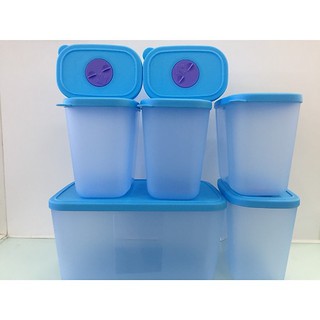 Bộ 7 hộp trữ đông Tupperware có đồng hồ