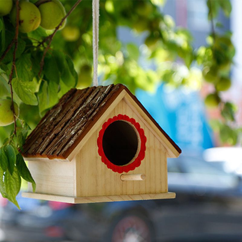 Tổ chim bằng gỗ tự nhiên chất lượng cao dùng trang trí nhà cửa