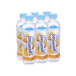 Lốc 6 chai nước uống Good Mood vị cam 455ml