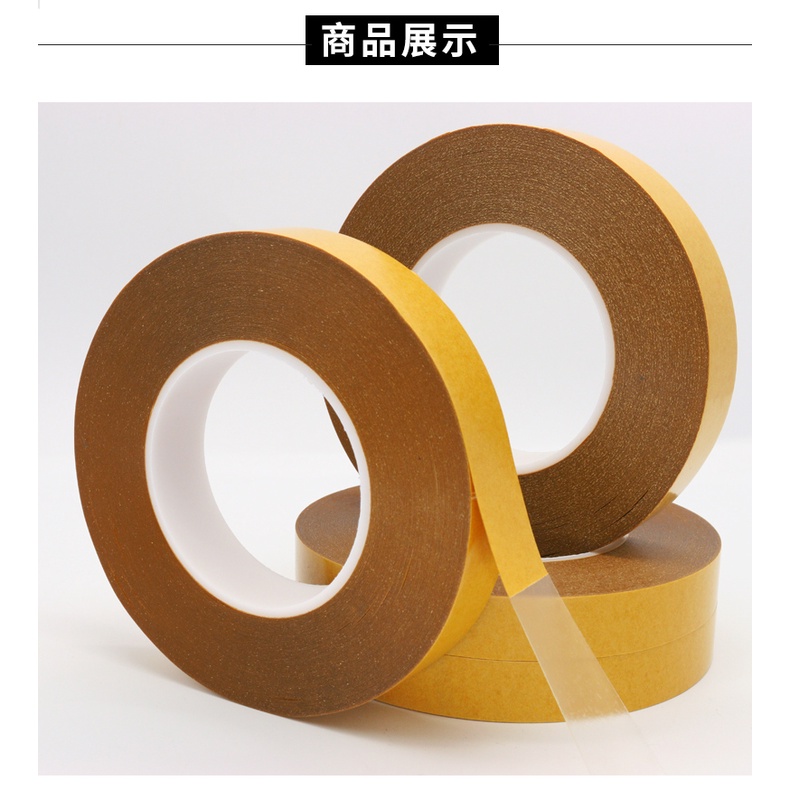 Băng Keo Hai Mặt Trong Suốt Siêu Mỏng Chịu Nhiệt Độ Cao 280 Độ 0.12mm Không Để Lại Dấu Vết Cho Xe Hơi