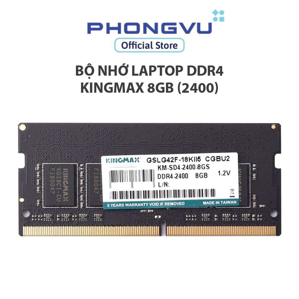 Bộ nhớ laptop DDR4 Kingmax 8GB (2400) - Bảo hành 36 tháng