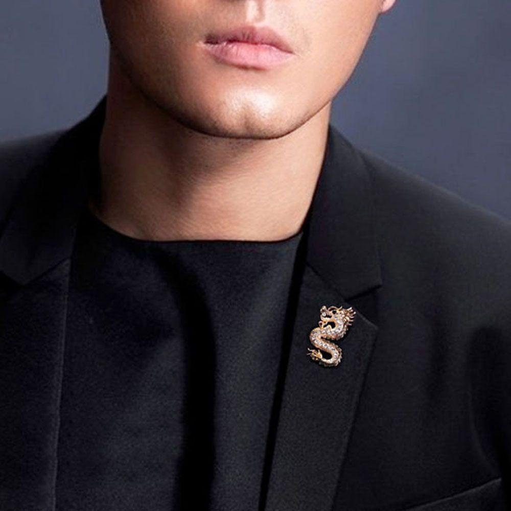 EXPEN Trâm Cài Áo Hình Rồng Thời Trang Cho Nam