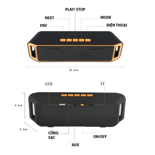 Loa bluetooth cầm tay mini siêu nhỏ sc208, âm thanh cực chất, nghe nhạc cực hay