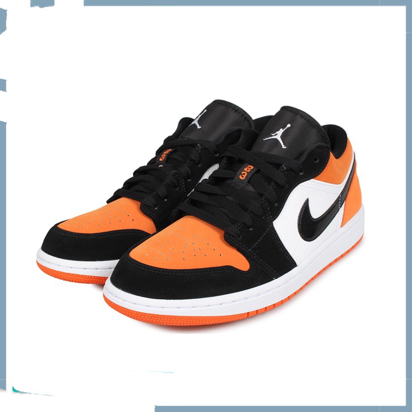 Giày Sneaker JD 1 màu cam đen thấp cổ nam nữ full box bill, hotboy 86 | BigBuy360 - bigbuy360.vn