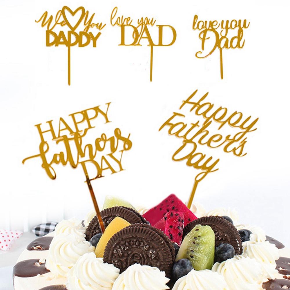 Topper Cắm Trang Trí Bánh Kem Chữ Super Dad