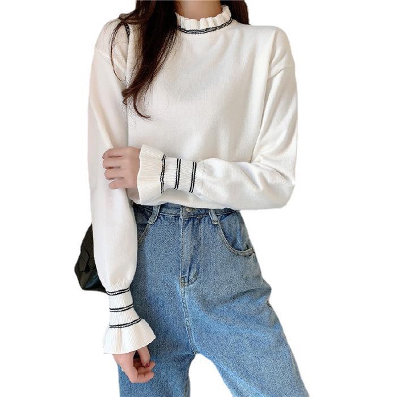 IELGY Áo sweater Dệt Kim Cổ Lọ Thời Trang Cho Nữ
