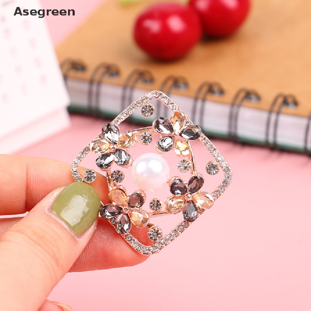 [Asegreen] Ghim Cài Áo Hình Thánh Giá Đính Đá Ngọc Trai Thời Trang
