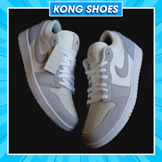 [Kèm Video Thật] Giày Jordan Paris JD1 Cổ Thấp Gót Xanh, Giày Jordan 1 Low Thấp Cổ Nam Nữ bản đẹp Full Bill Box