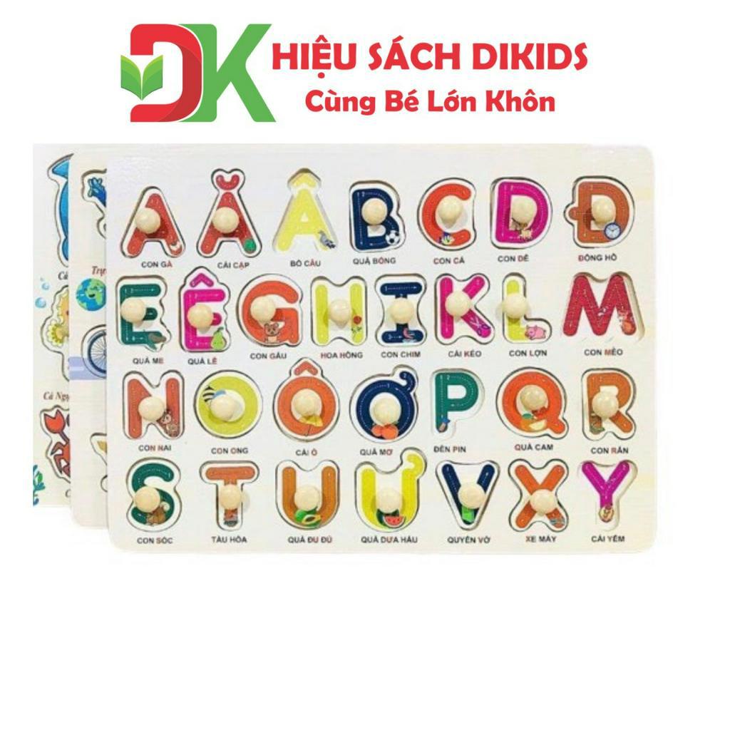 Bảng Gỗ Núm Nhiều Chủ Đề Cho Bé