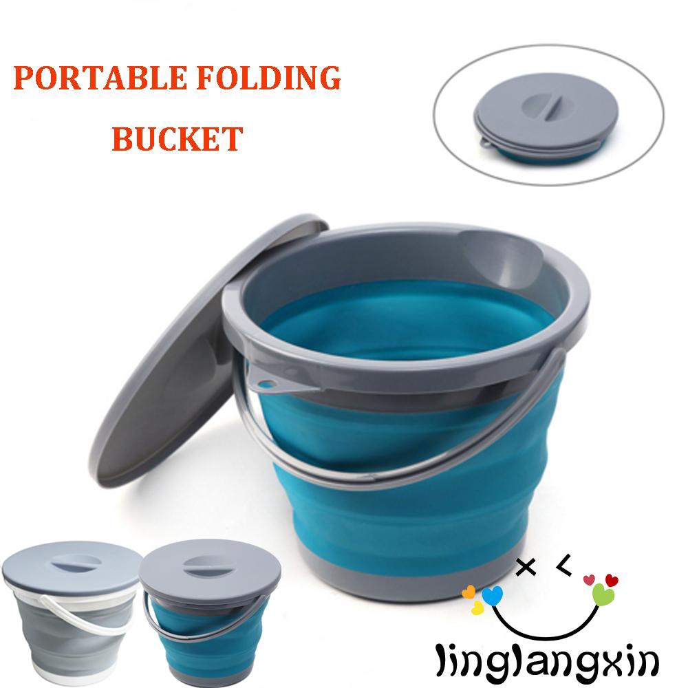 Thùng đựng nước bằng silicon có thể xếp gọn tiện lợi cho dã ngoại