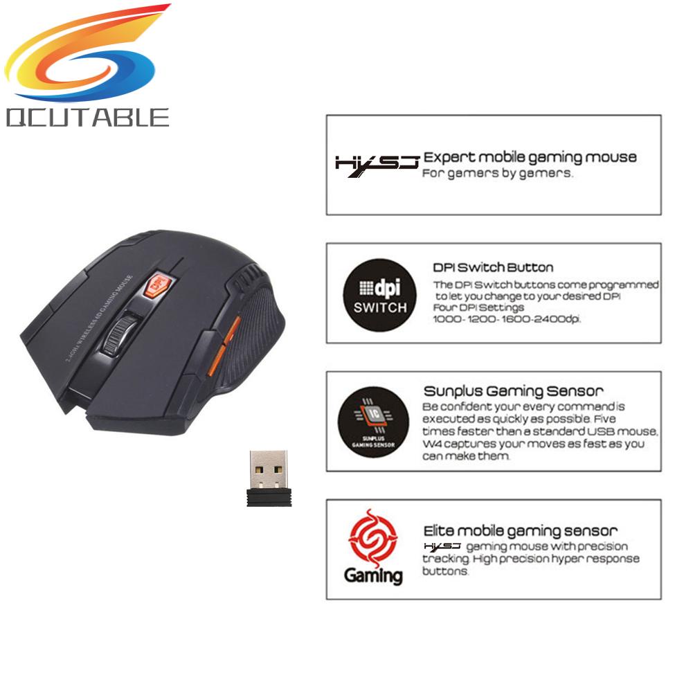Chuột Quang Không Dây 2.4Ghz 2400DPI 6 Nút Bấm
