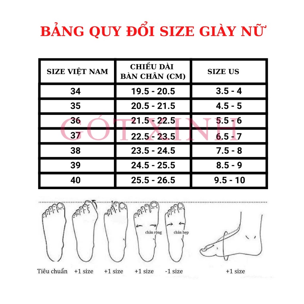 Giày sandal cao gót nữ GÓT XINH GD9 mũi vuông quai ngang mika trong kiểu dáng thanh lịch cao 7cm