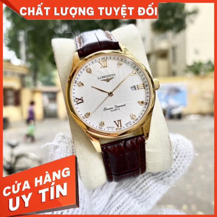 Đồng Hồ Nam longines Sapphire LG025 Case 38mm Máy Pin Nhật Chống Xước Tuyệt Đối