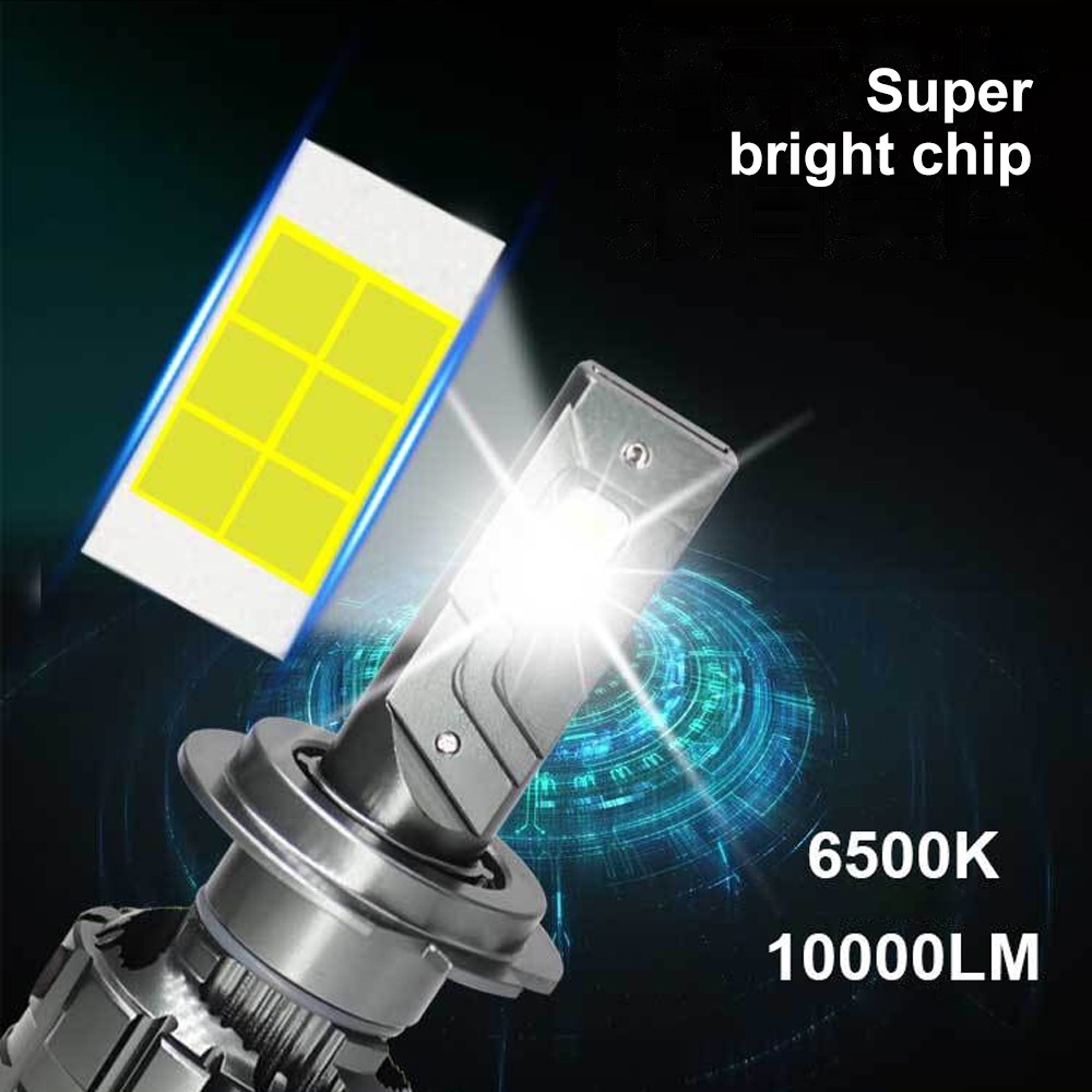 Set 2 Đèn Pha Led 110W 20000LM H4 IP68 H7 H1 H8 H9 H11 9005 9006 HB3 HB4 6000K 12V Chuyên Dụng Cho Xe Hơi