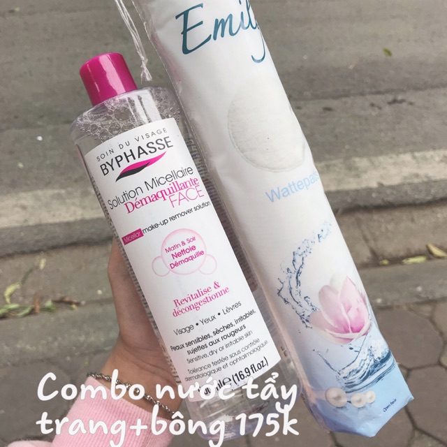 Combo Nước Tẩy Trang & Bông Tẩy Trang BYPHASSE