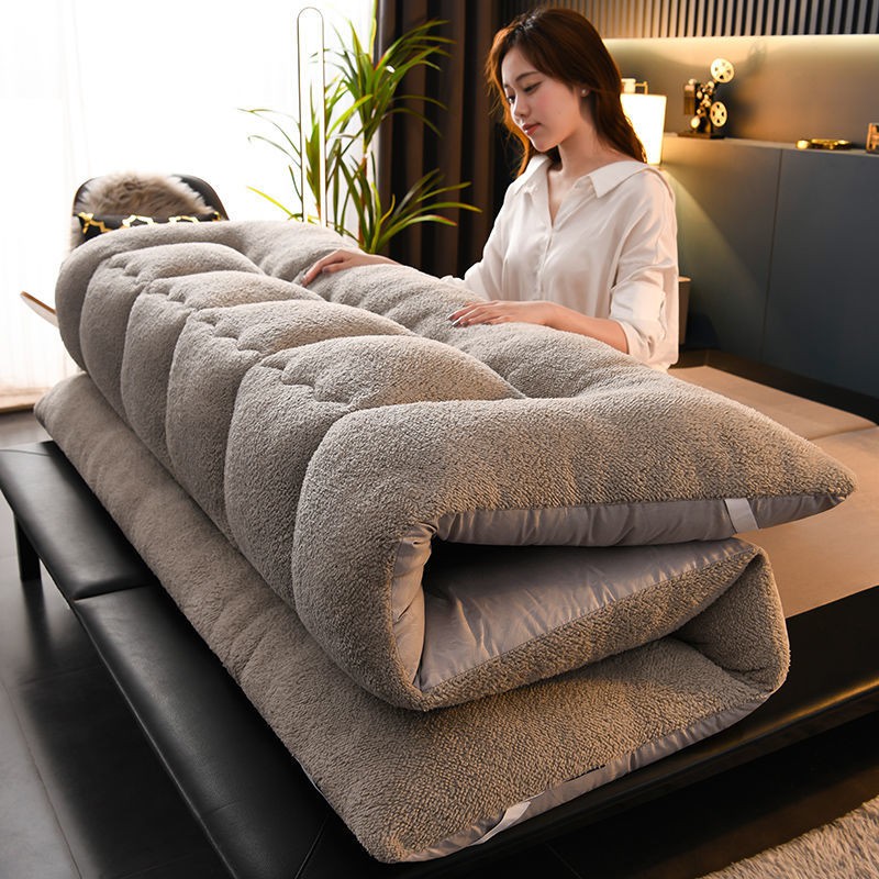 Nệm Ngủ Đơn / Đôi Chất Liệu Cashmere Dày Dặn Ấm Áp Có Thể Gấp Gọn