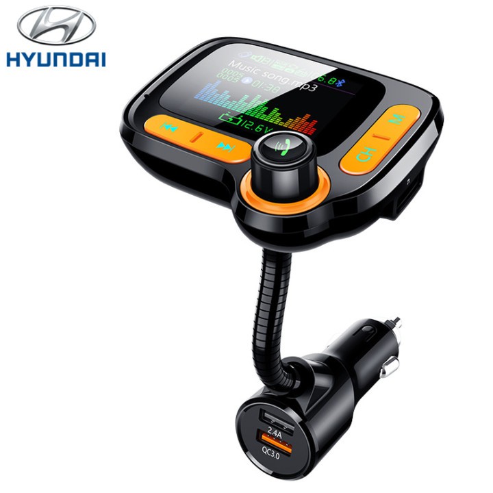 Tẩu nghe nhạc, điện thoại rảnh tay bluetooth dùng trên ô tô cao cấp thương hiệu Hyundai C86 -  HÀNG CHÍNH HÃNG