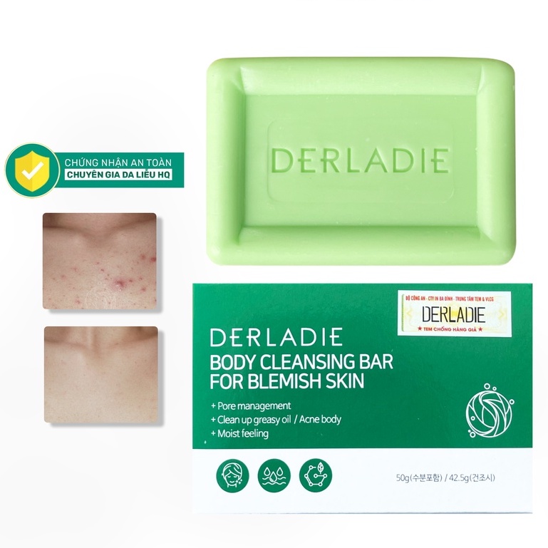Xà Phòng Derladie Giảm Mụn Lưng Derladie Body Cleansing Bar Blemish Skin 50gr,  Xà Bông Cục Derladie | BigBuy360 - bigbuy360.vn