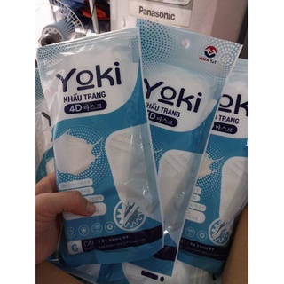 Khẩu Trang 4D YOKI Cao Cấp  Bịch 6 cái