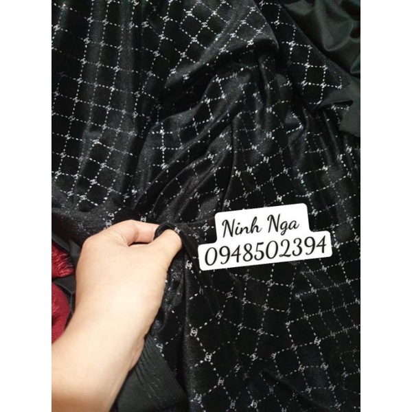 Vải nhung 7 biên gc