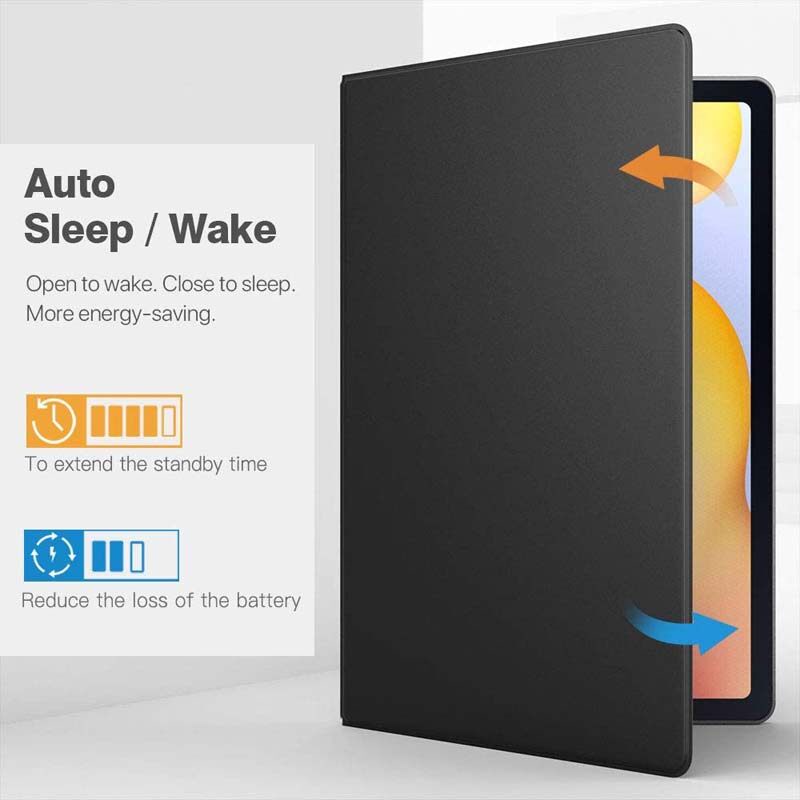 Bao Da Máy Tính Bảng Nắp Lật Nam Châm Siêu Mỏng Cho Samsung Galaxy Tab S6 Lite 10.4 inch 2022 2020  Ốp