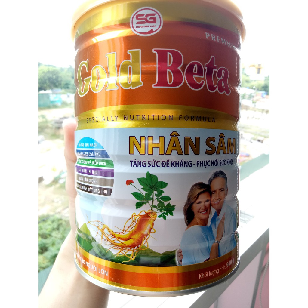 SỮA GOLD BETA NHÂN SÂM 900g - Sữa dành cho NGƯỜI GIÀ PHỤC HỒI SỨC KHỎE - Dành cho người già - Tiểu đường 900g