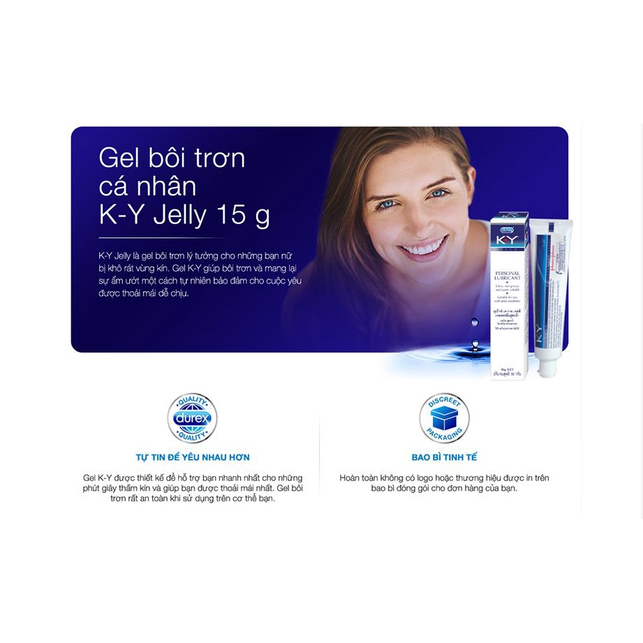 Gel bôi trơn Durex Ky Jelly (50ml) - Amipharma