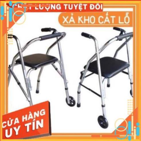 [FREE SHIP - SIÊU SALE] BẢO HÀNH 6 THÁNG -Khung tập đi có ghế ngồi Lucass W9 [ dành cho người già ]