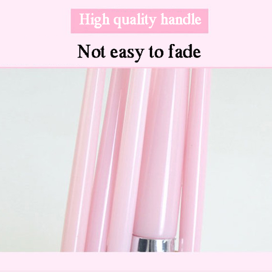 [Hàng mới về] Bộ 5 cây cọ trang điểm màu hồng tái sử dụng được cho người mới bắt đầu