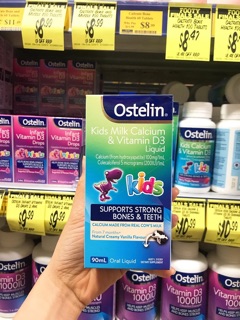 Canxi và D3 dạng nước cho bé Ostelin