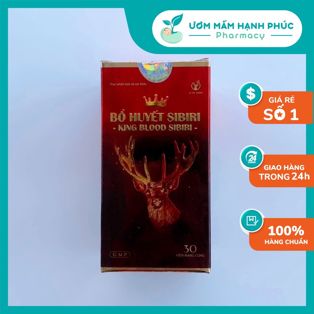 Viên Bổ Huyết King Blood Sibiri - Bổ huyết, An thai, Ổn định nội tiết nữ
