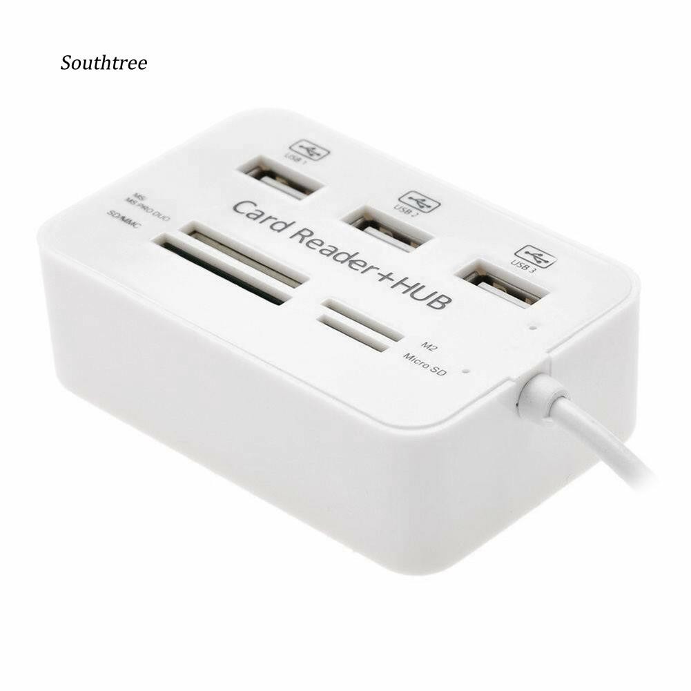 Bộ chia tách đầu USB Type C thành 3 cổng USB 2.0 có khe đọc thẻ nhớ SD/TF | BigBuy360 - bigbuy360.vn